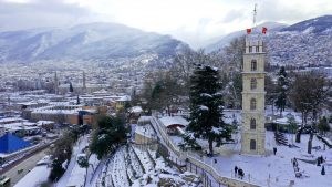 Beyaz gelinlik Bursa’ya çok yakıştı
