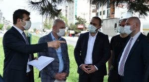 Kavşak projesi için yerinde inceleme