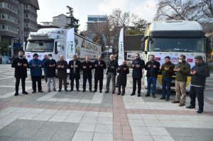 Yardım tırları mülteciler için yola çıktı!