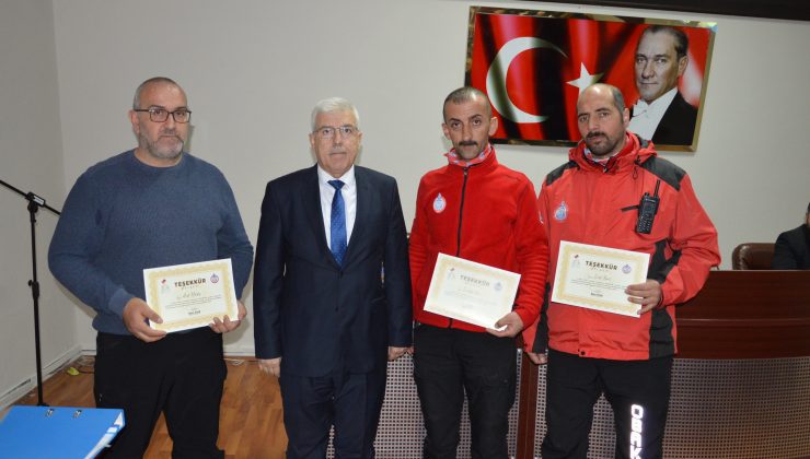 OBAK ve Gönüllülerine Teşekkür Belgesi