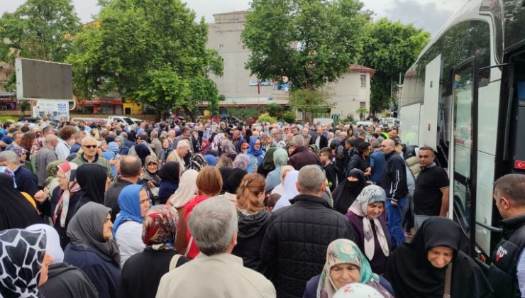 Hac kafilesi dualarla uğurlandı