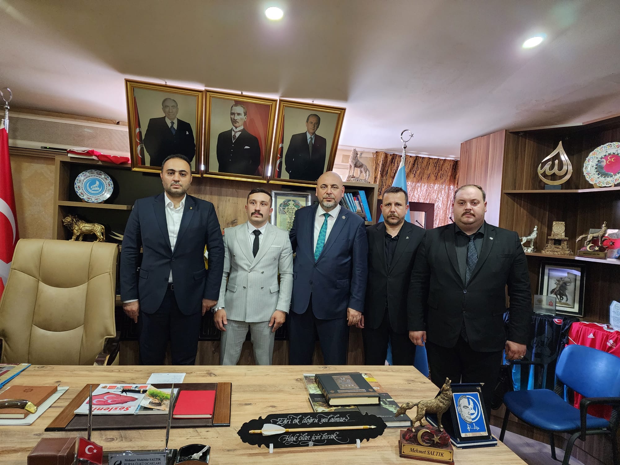 Başkan Aydın’dan Ülkü Ocakları İl Başkanına ziyaret