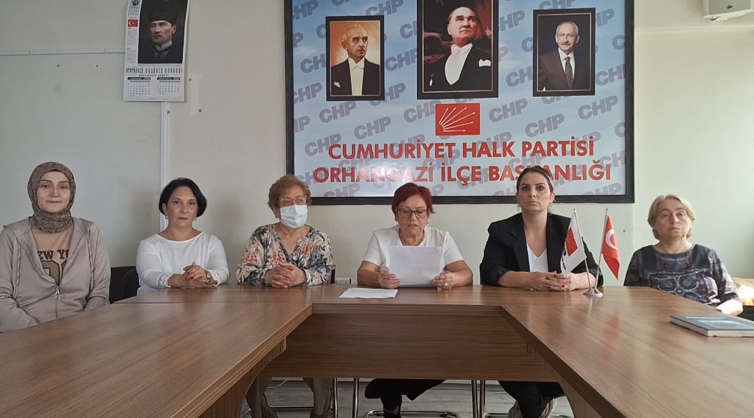 CHP Kadın Kollarından eş zamanlı basın açıklaması