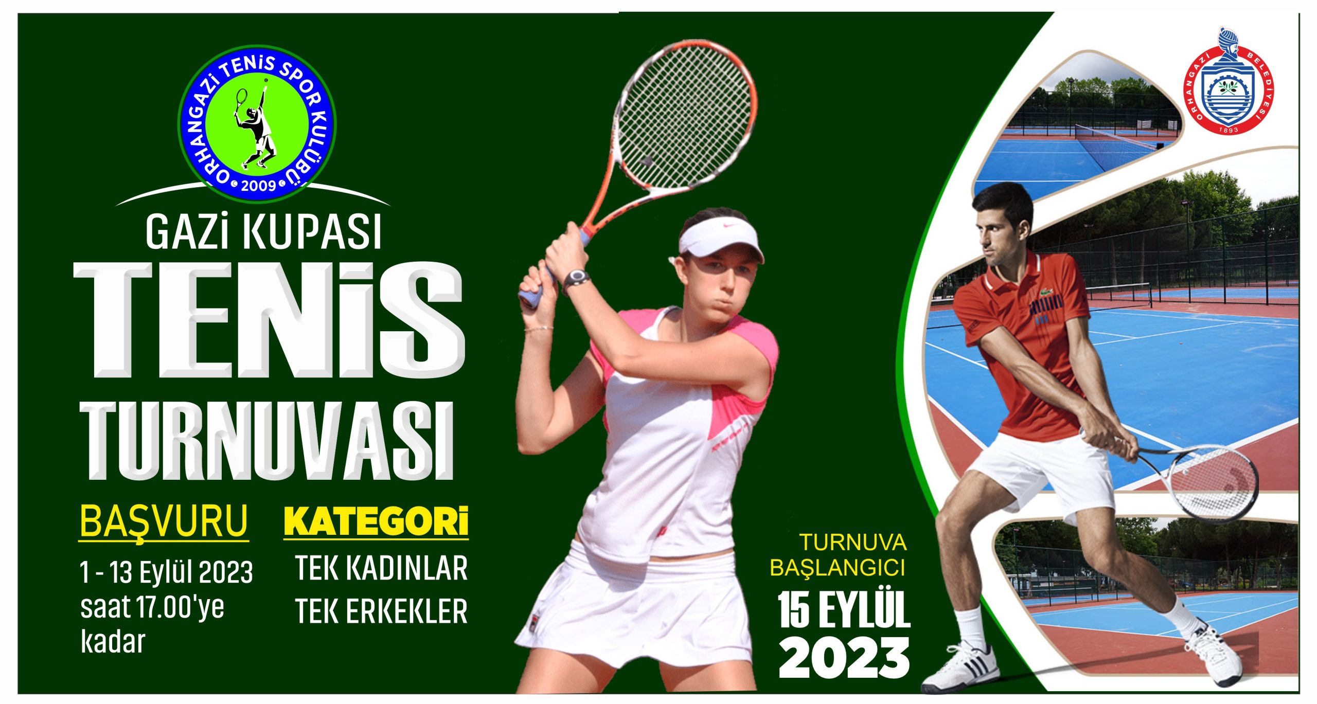 Gazi Kupası Tenis Turnuvası için başvurular başladı