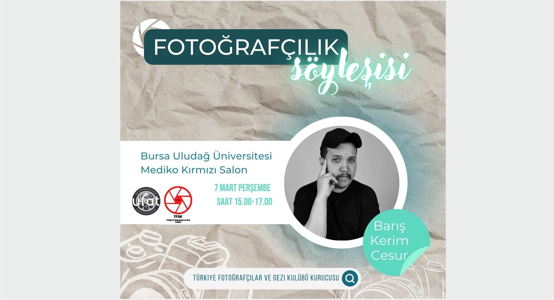 Sanatçı Barış Kerim Cesur Uludağ Üniversitesinde