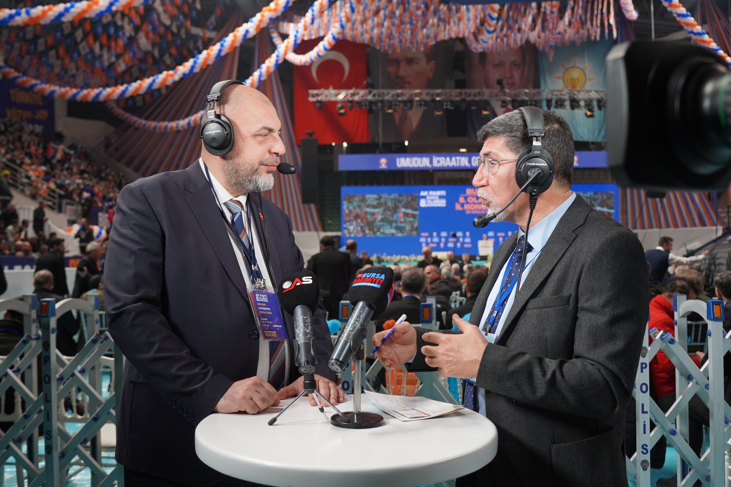 Coşkulu Kongrede Başkan Aydın’dan Bursa Medyasına Açıklama