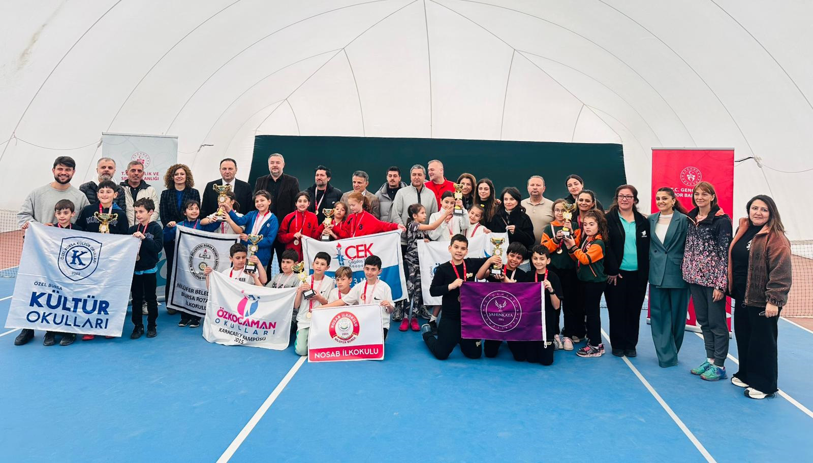 Bursa’da 8-9 yaş Tenis İl Şampiyonası tamamlandı